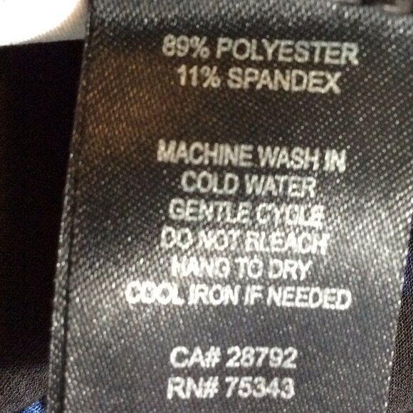 Cynthia Rowley Black Pants With Floral Print Size 8 - Picture 7 of 7